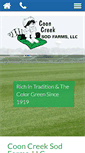 Mobile Screenshot of cooncreeksodfarms.com
